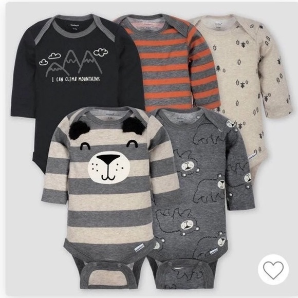 Gerber Other - 🆕 Baby L/S Onesie Bundle